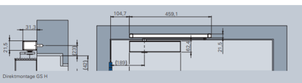 ECO Gleitschiene GS-H - RAL 9016